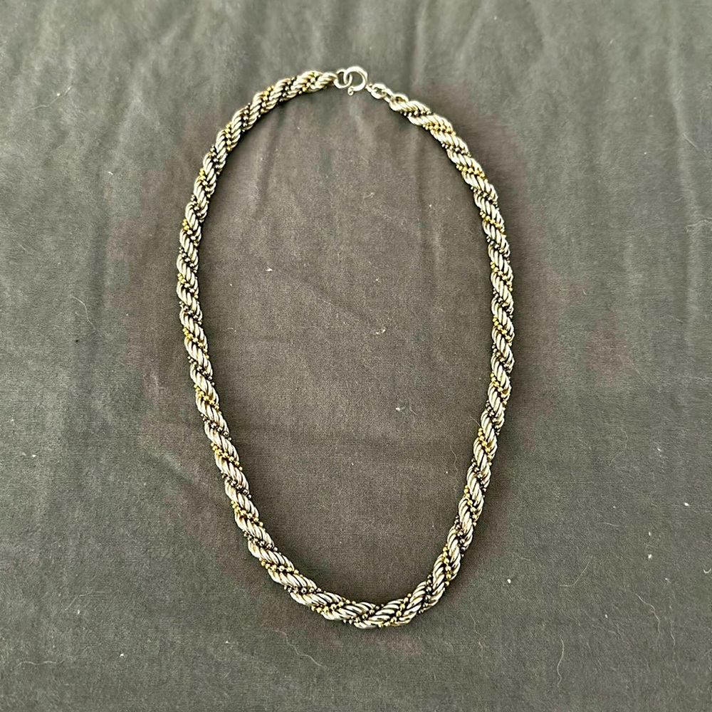 Beautiful two toned choker necklace